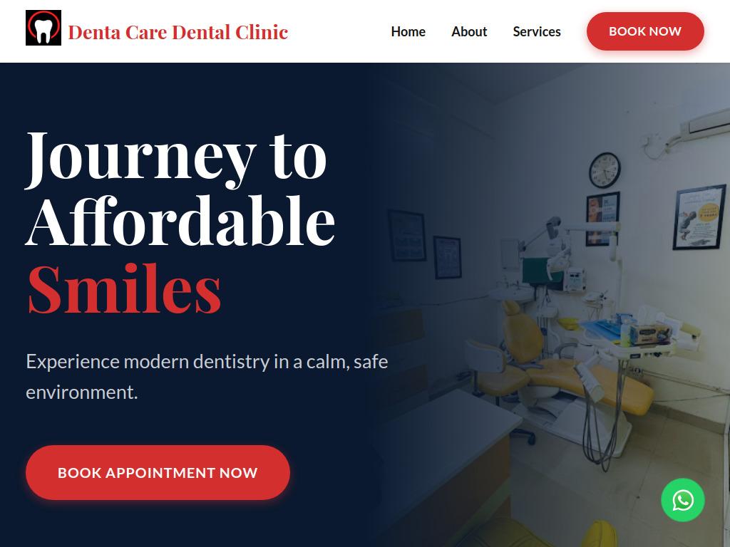 Denta Care Clinic - Website Design Project by WebNesters