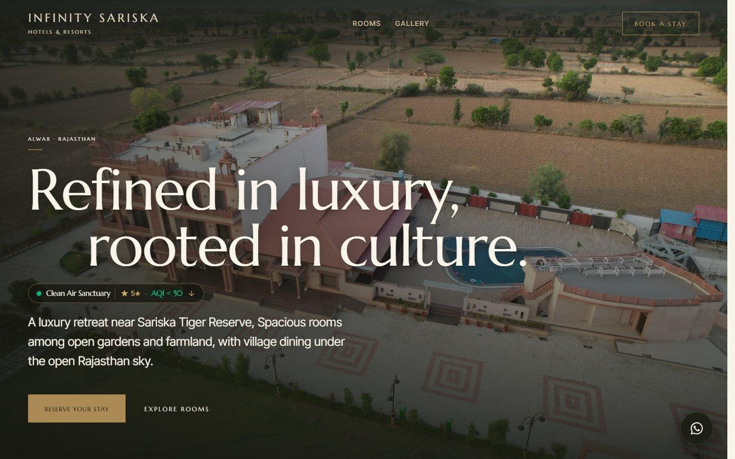 Infinity Hotels and Resorts - Website Design Project by WebNesters