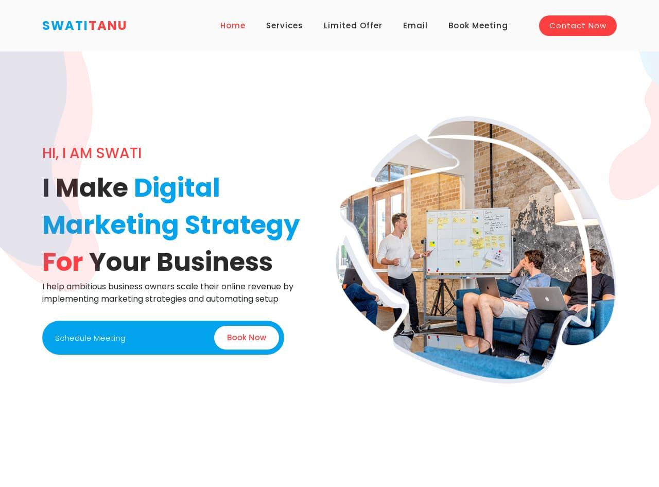 Swati Tanu - Website Design Project by WebNesters
