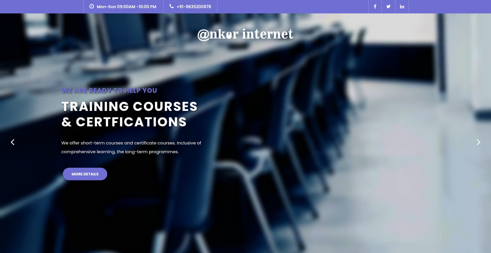 Ankur Internet - Website Design Project by WebNesters