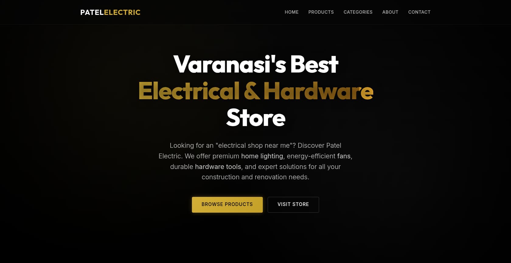 Patel Electric - Website Design Project by WebNesters